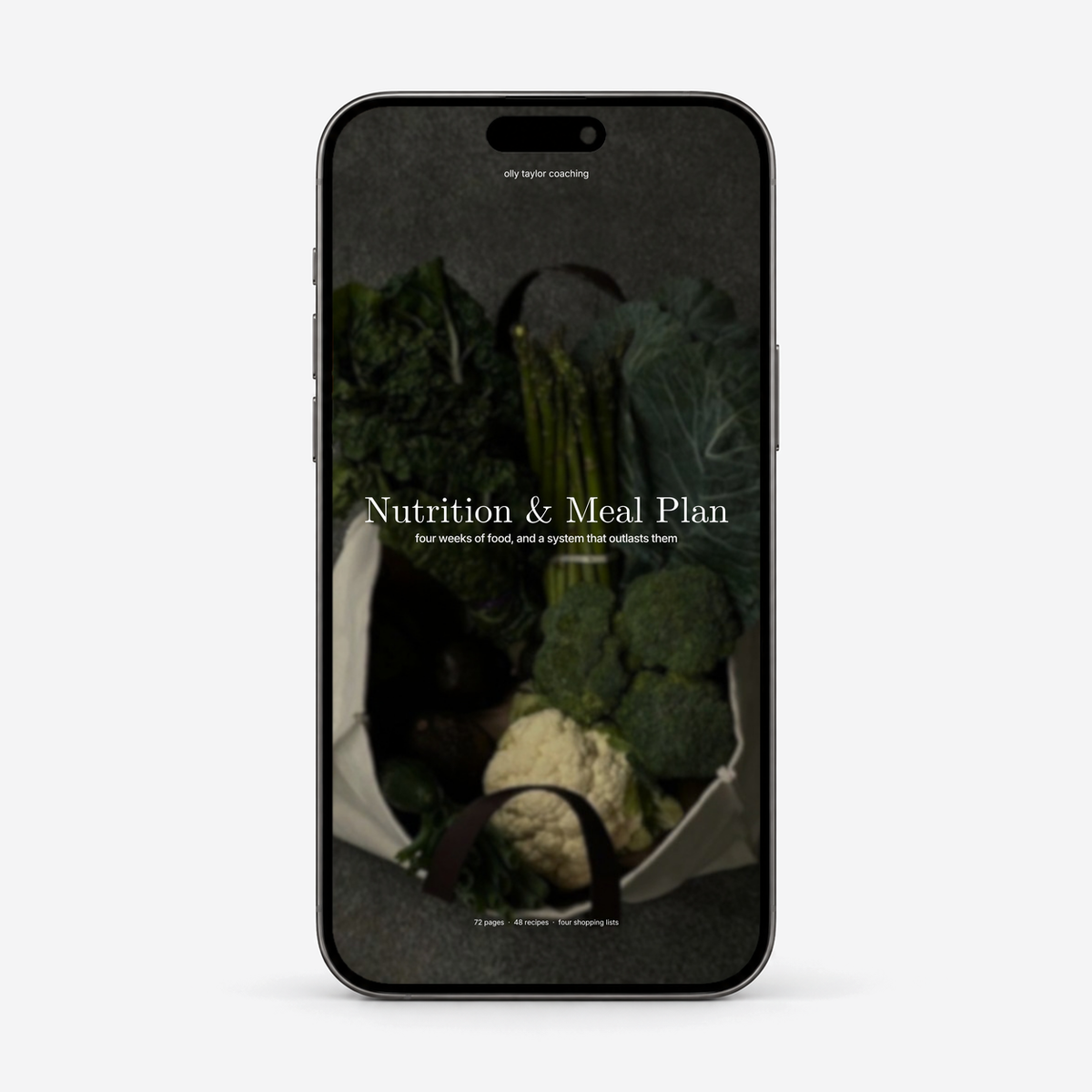 Nutrition & Meal Plan