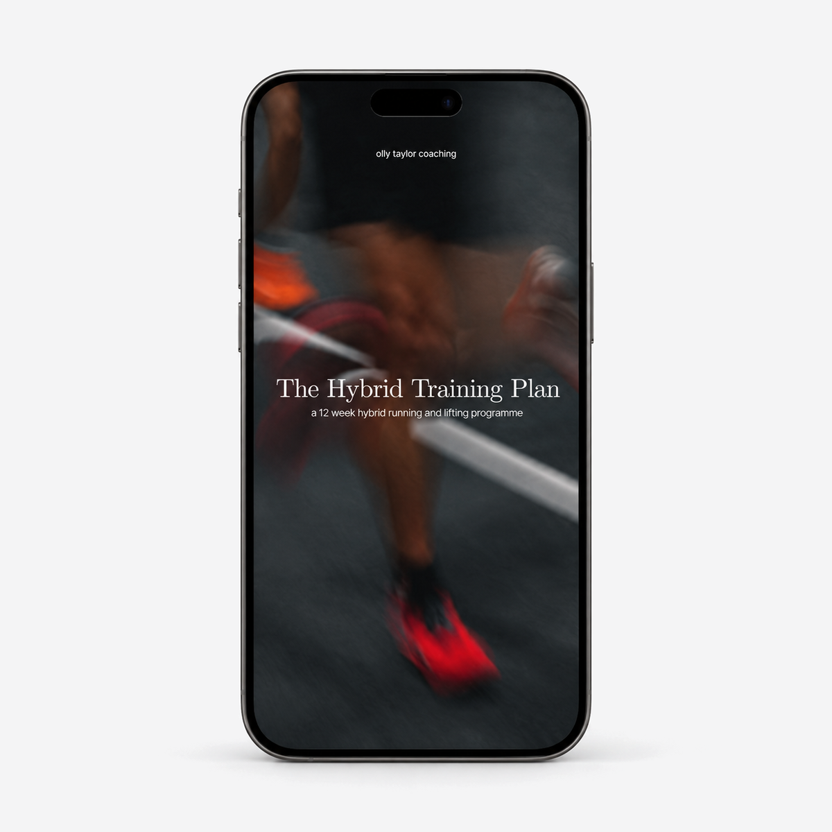 Hybrid Training Plan